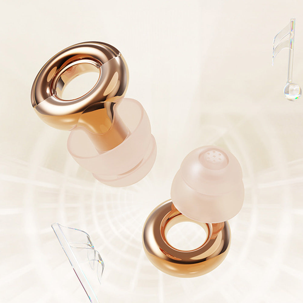 Reusable Silicone Earplugs with 3 Pairs of Ear Tips