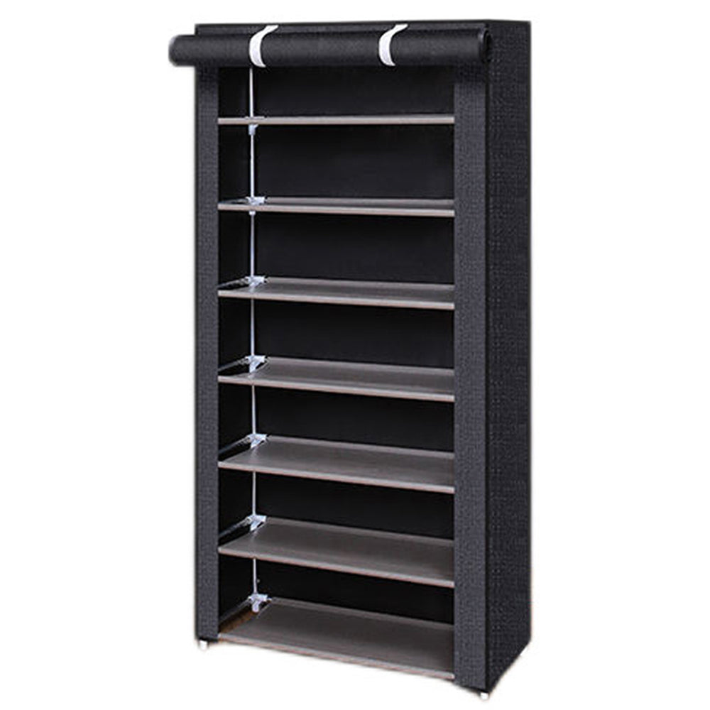 8-Layer Portable Shoe Storage Rack Cabinet