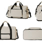 Expandable Travel Duffel Bag Gym Bag with Wet Dry Compartment