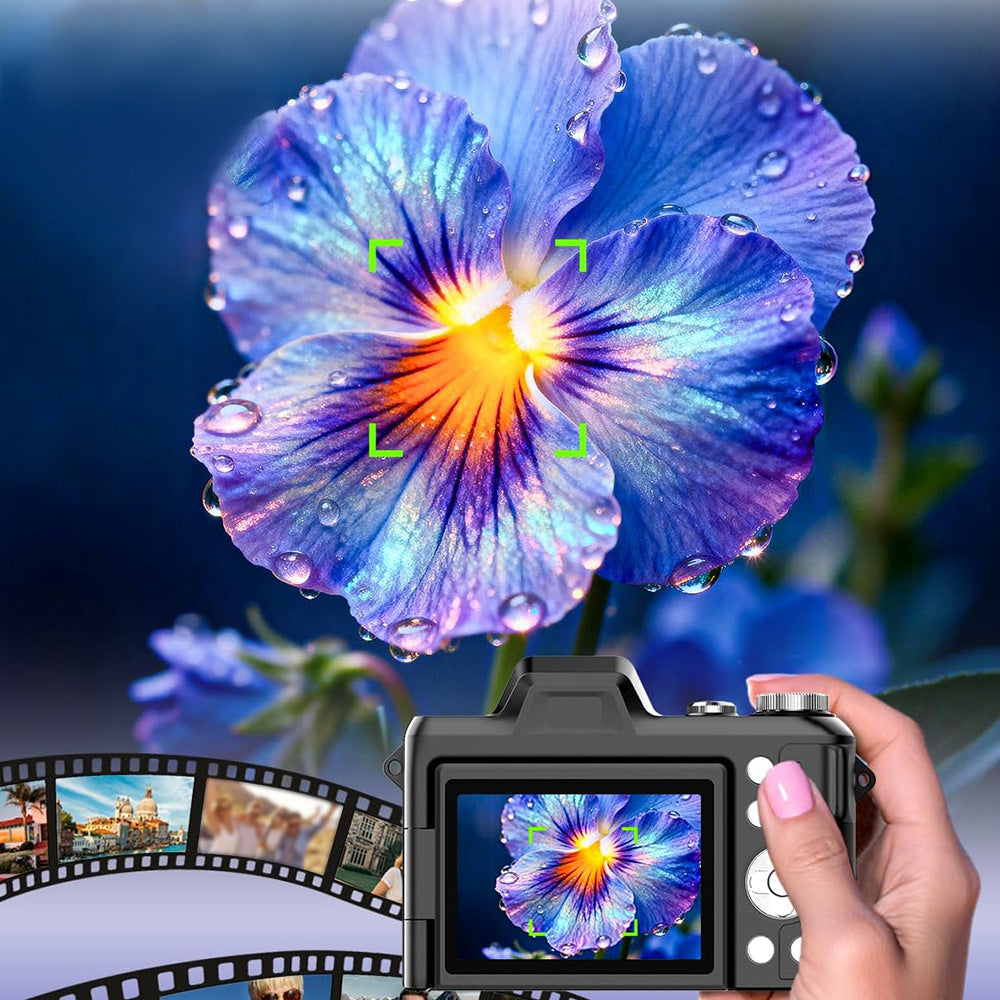4K Digital Camera for Photography and Video Recording 16X Zoom with 32GB TF Card