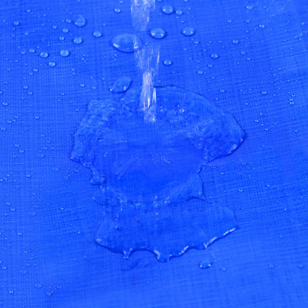 Blue Tarpaulin Waterproof Furniture Caravan Cover