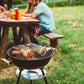 Set Of 3 Rolling Grill Basket BBQ Net Cylinder Barbecue Grilling Tube Cage