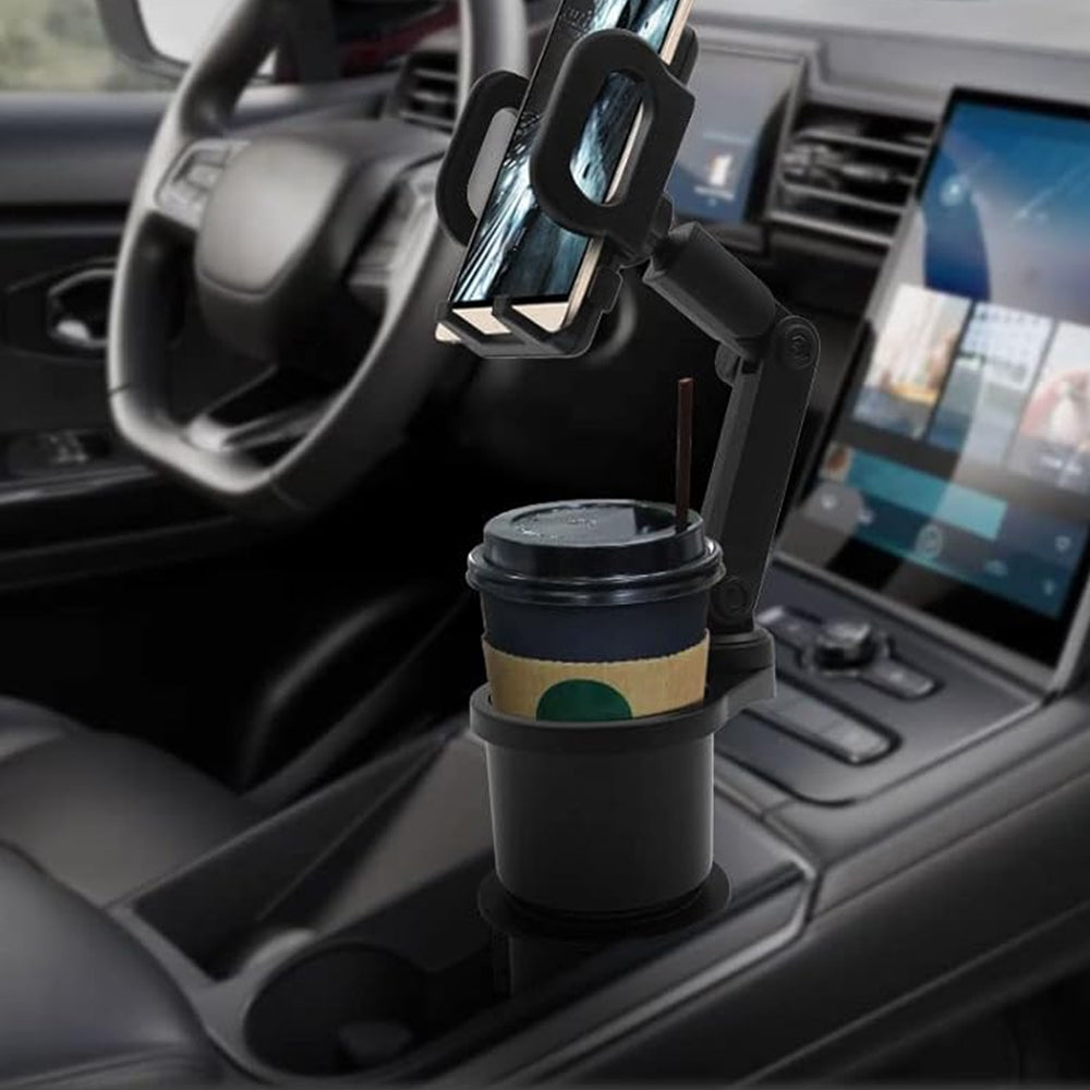 2-in-1 Adjustable 360 Degree Universal Car Phone and Cup Holder