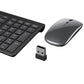 2.4G Ultra-Thin Rechargeable Bluetooth Wireless Keyboard Compatible with Multi-Device