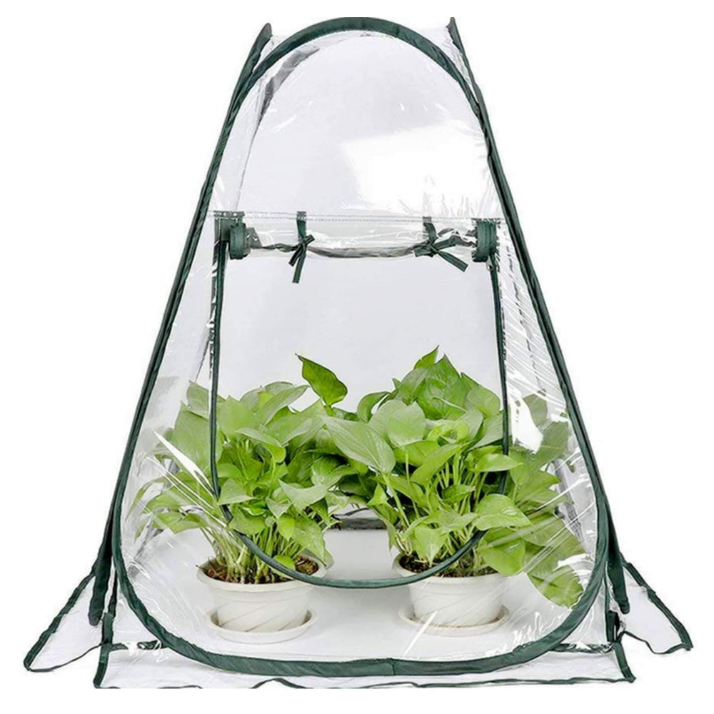 70x70x80cm Pop-up Greenhouse Cover Transparent PVC Mini Small Grow Plant House Tent