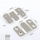 10 Pairs Flush Mount Brackets with Screws Flush Concealed Mount Bracket for Picture Frame Furniture