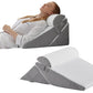 Wedge Pillow Headboard for After Surgery Adjustable Wedge Pillow for Acid Reflux Relief