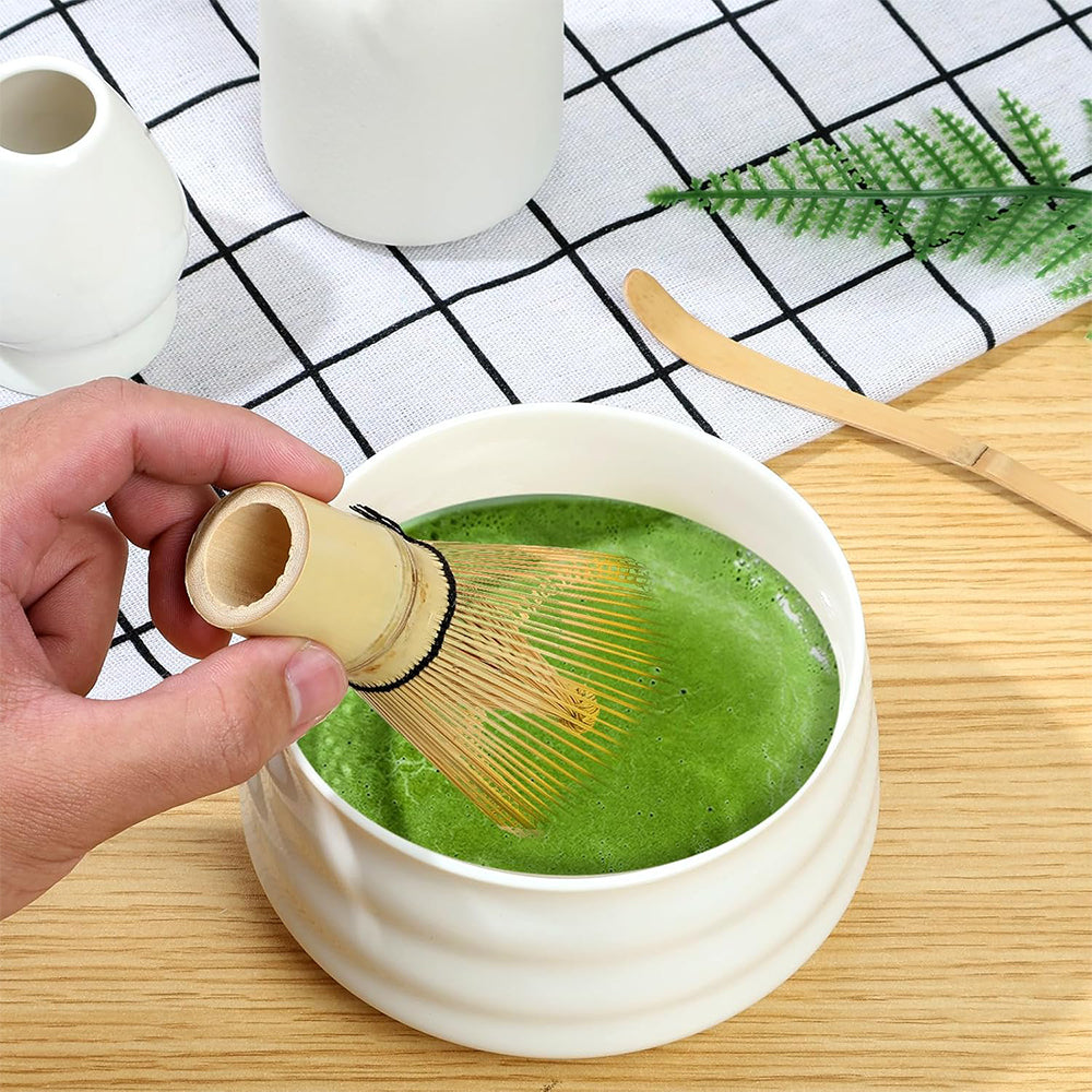 4Pcs Traditional Matcha Tea Set Bowl Whisk Scoop Accessories