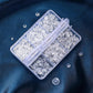 600Pcs Silicone Earring Backs Replacement Set with Storage Box and 6 Styles for Earrings