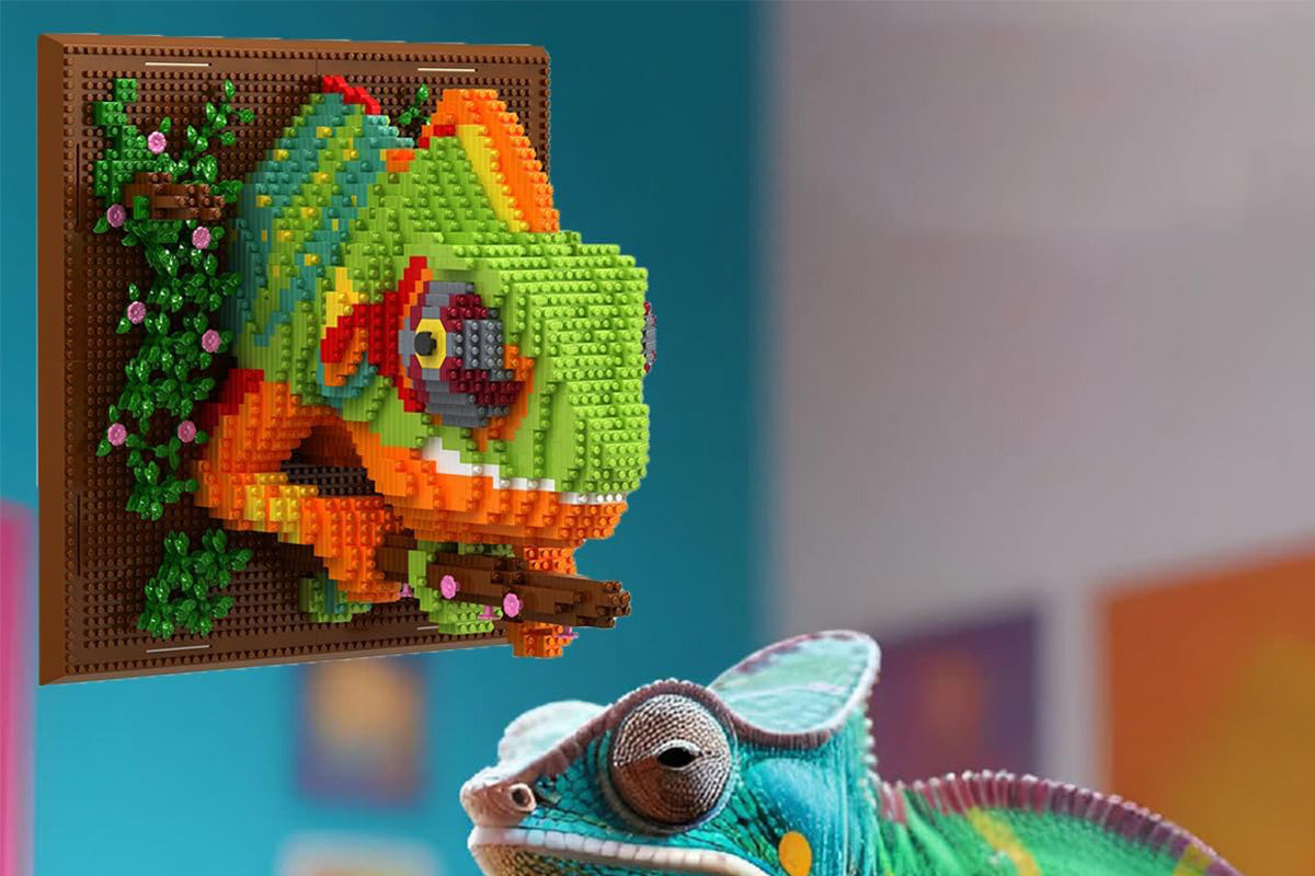 3D Wall Art Animal Building Blocks Set 3D Creative Building Toy