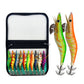 10PCS Egi Squid Jigs Jags Saltwater Glow Squid Lures Luminous Cuttlefish Sleeve Fishing Jigs