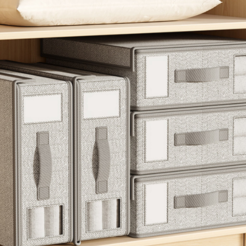 Foldable Bed Sheet Storage Bins with Handle