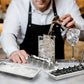 304 Stainless Steel Ice Cube Tray with Release Handle 18 Cubes