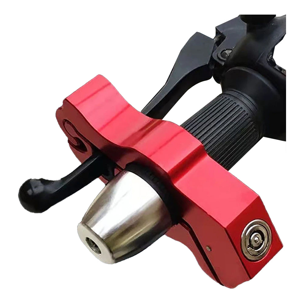 Motorcycle Bicycle Handlebar Anti-Theft Lock Grip Security Accessory