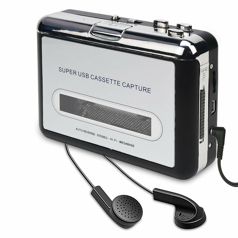 USB Cassette Tape Player Converter for MP3 Recording