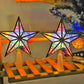 Led Pentagram Christmas Tree Top Light