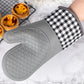 4Pcs Silicone Oven Mitts and Pot Holders Heat Resistant Non-Slip for Cooking Baking Grilling