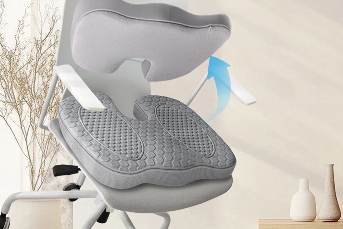 Ergonomic Seat Cushion Breathable Honeycomb Design Pressure Relief Cushion