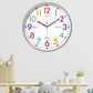 30.5CM Learning Clock for Kids Multicoloured Telling Time Teaching Clock