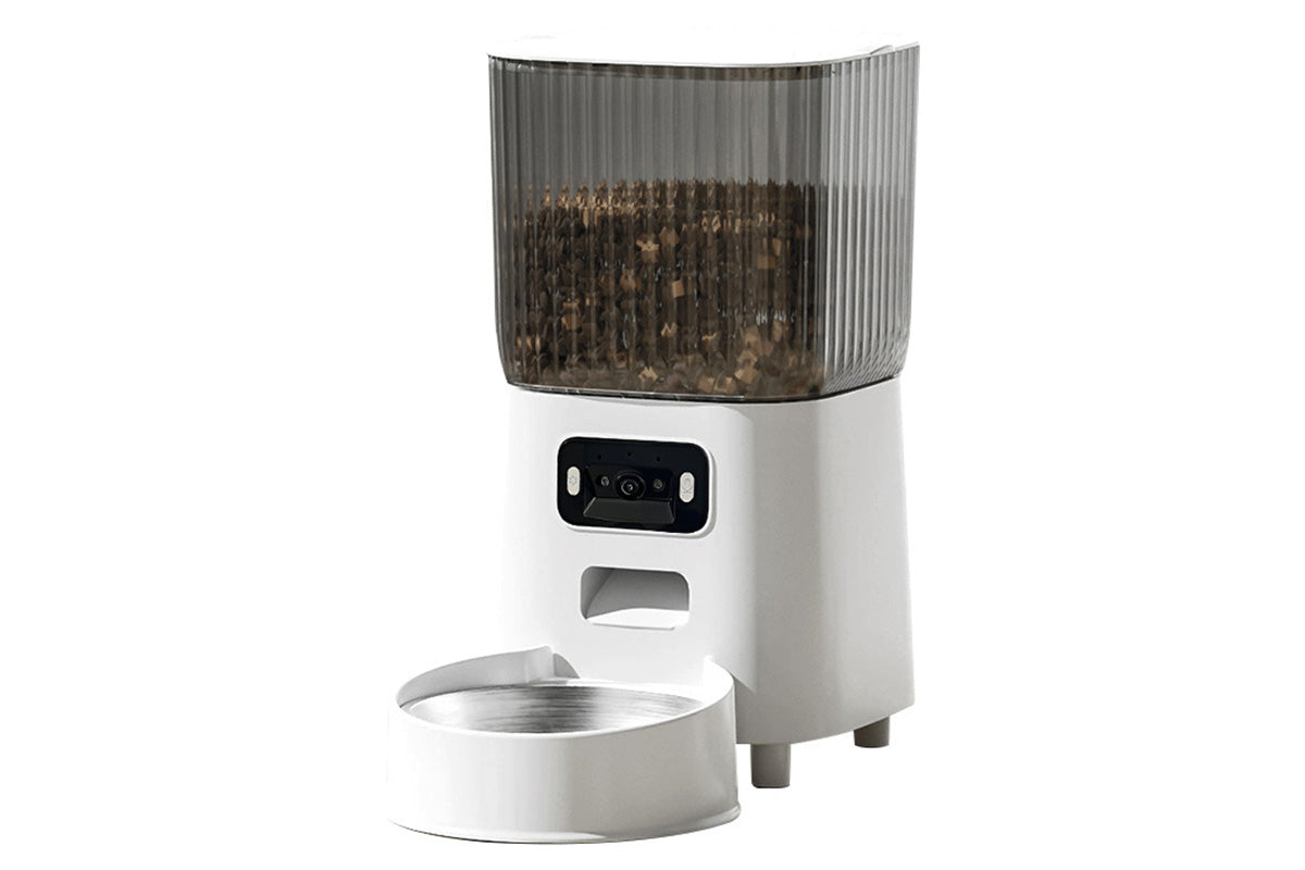 5L Automatic Pet Feeder with Camera and Dual Band WiFi White