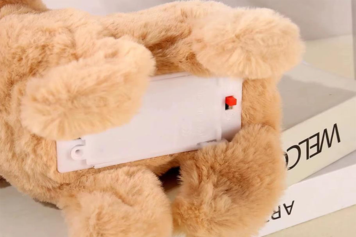 Interactive Realistic Bunny Toy with Walking and Wagging Ears
