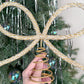 Sparkling Christmas Tree Top Bow for Holiday Decoration