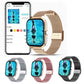Heart Rate Monitoring Sports Bluetooth Smart Watch with 1 Steel Strap and 1 Silicone Strap