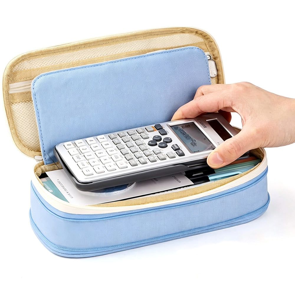 Large Capacity Expandable Zipper Pencil Case