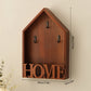 Vintage Key Holder Wall Mount with 3 Metal Hooks Key Rack for Entryway Living Room