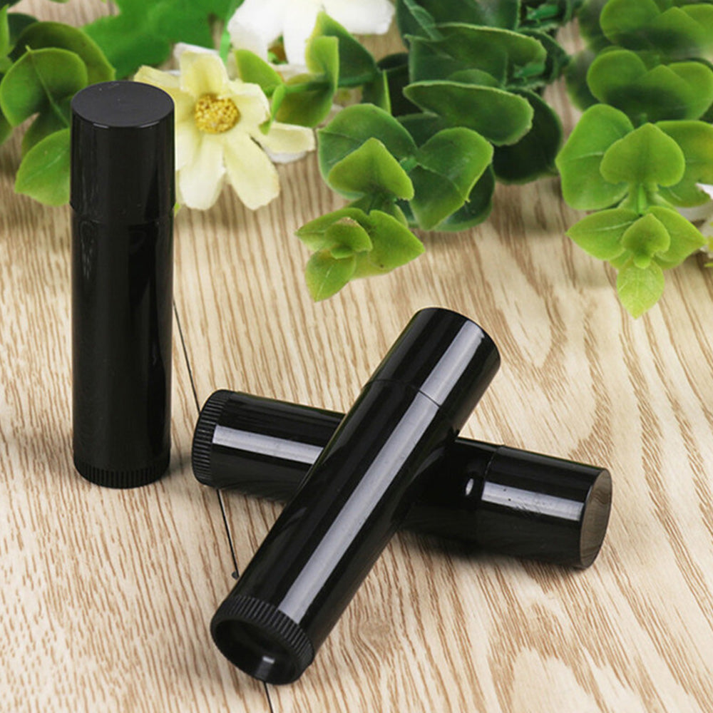 100 PCS Empty Lip Balm Tubes 5g Twist Up Plastic Lipstick Containers for Homemade Lip Gloss Lipstick