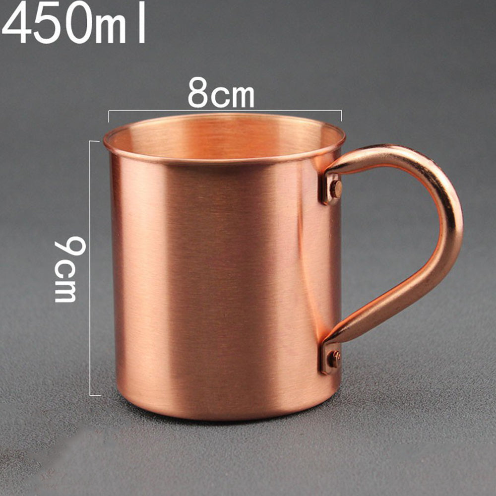 450ml Pure Copper Moscow Mule Mug Cup for Beer Tea and Coffee