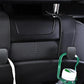 2Pcs Black PU Leather Car Seat Headrest Hanging Hook