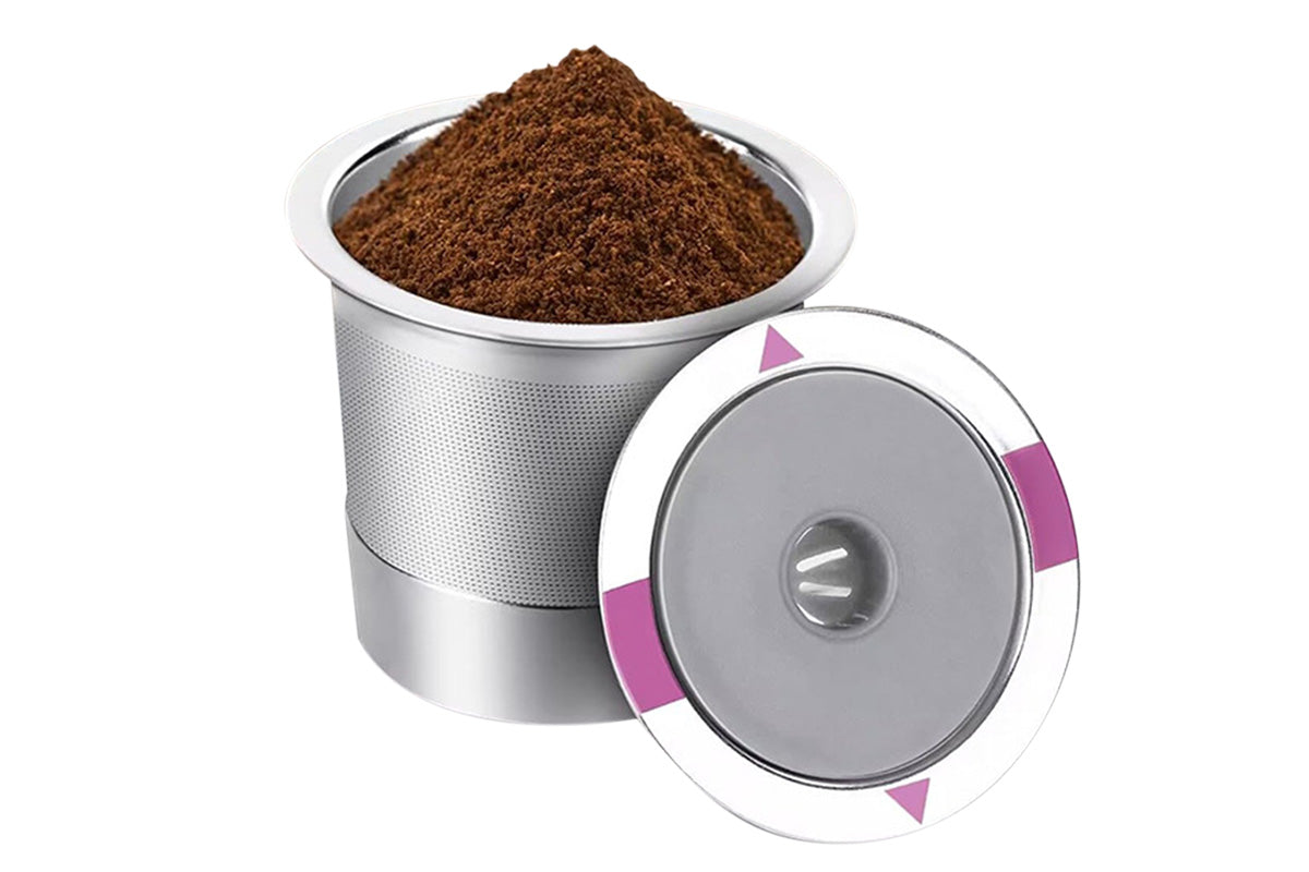 2 PCS Stainless Steel Coffee Filter Pods Compatible With Keurig 1.0 2.0 Reusable K Cups