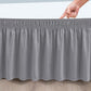 Wrap Around Dust Ruffles Bed Skirt with Adjustable Elastic Belt