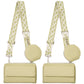 2Pcs PU Leather Wide Strap Crossbody Bag with Coin Pouch for Women