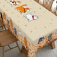 Cute Cat Tablecloth Dining Table Cover Polyester Tablecover
