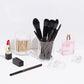 4 Pack Round Cotton Swab Holder with Lid Cleaning Floss Container