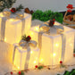 3PCS Christmas Lighted Gift Boxes With 8 Modes For Holiday Indoor Outdoor Decorations