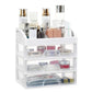 Clear 3 Tiers Cosmetic Storage Drawers
