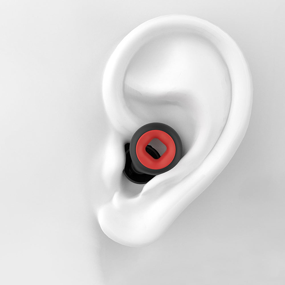 Pair of Reusable Hoop Noise Reduction Earplugs with Storage Box