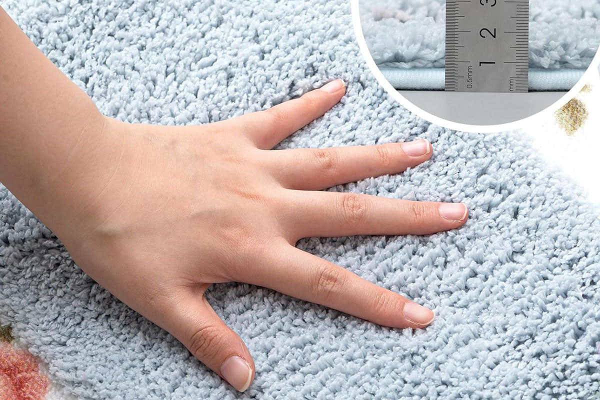 4Pcs Shaggy Mat Set Plush Bathroom Floor Mats Toilet Mat