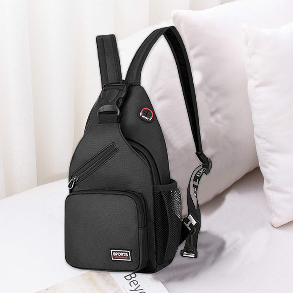 2Pcs Dual-use Water-resistant Chest Bag Outdoor Travel Shoulder Backpack