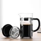 French Press Coffee Maker Borosilicate Glass Stainless Steel Brewer Cold Brew Cafetera