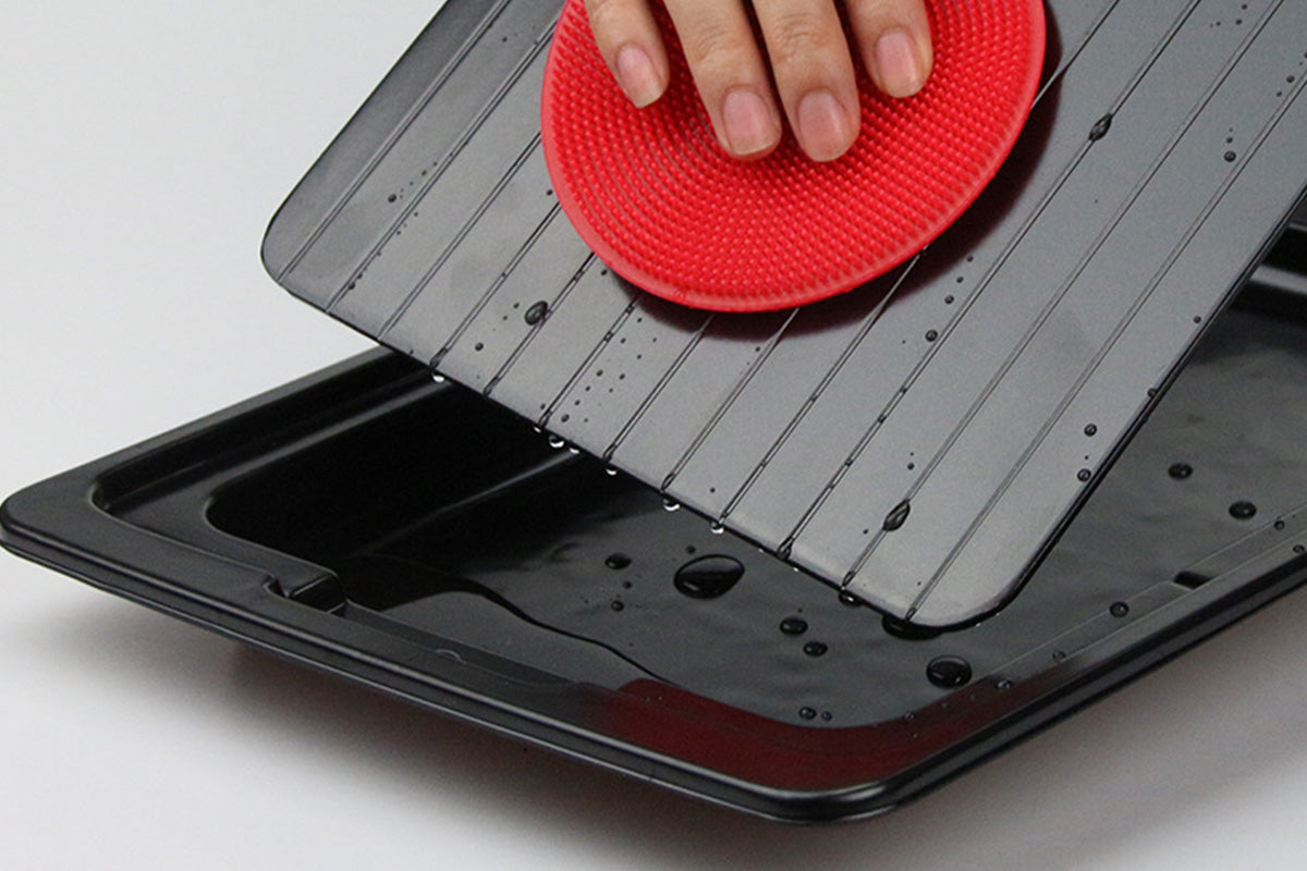 Rapid Thaw Tray with Drip Tray Fast Defrosting Plate for Frozen Meat Chicken Fish