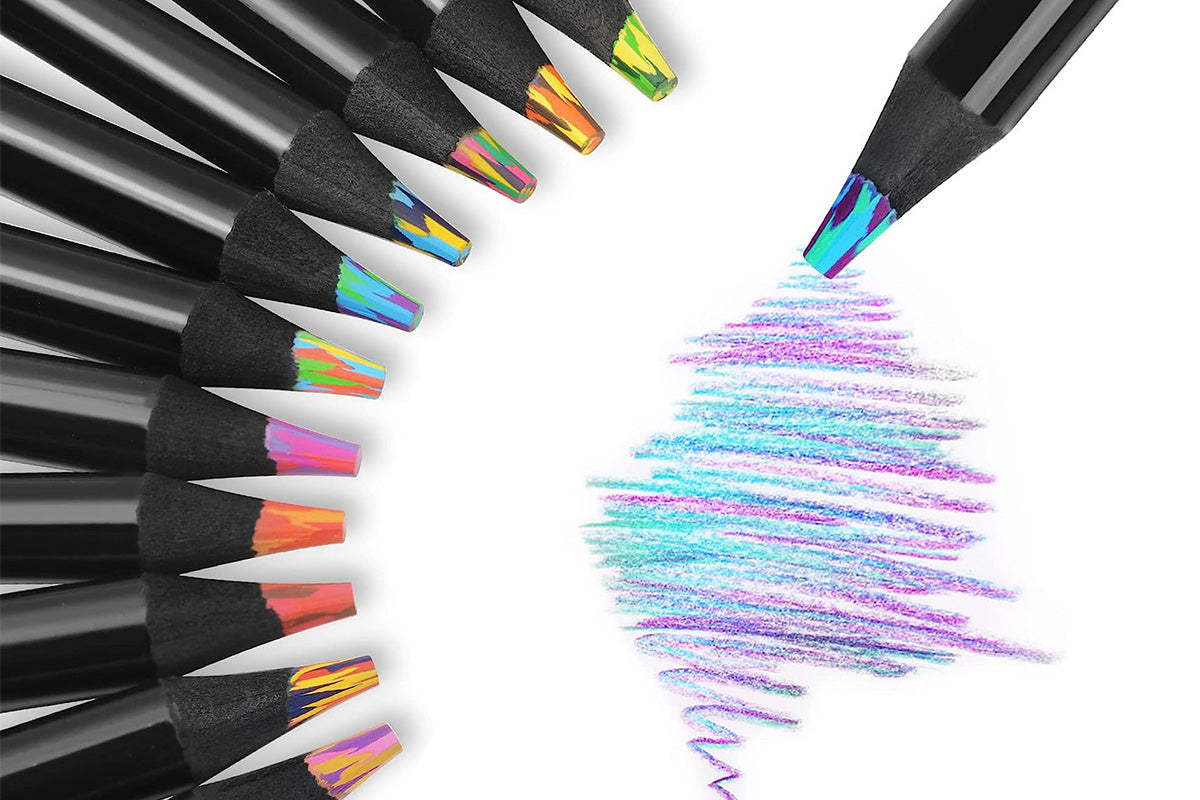 12Pcs Colors Rainbow Pencils Stocking Stuffers for Coloring Drawing Sketching