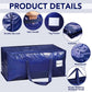 4 Pack Extra Heavy Duty Large Moving Bags with Strong Zipper and Comfortable Handles