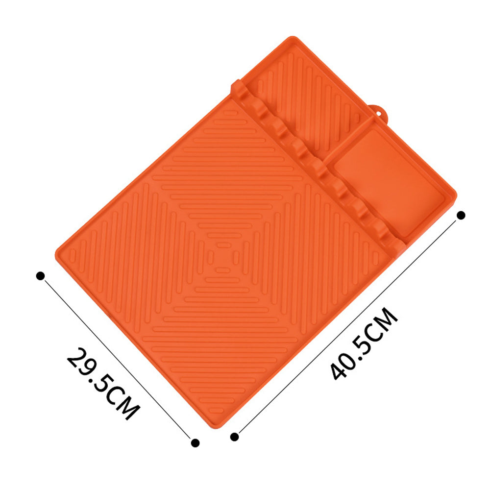 Silicone Grill Mat BBQ Griddle Tools Side Mat with Drip Pad Griddle Tools Mat
