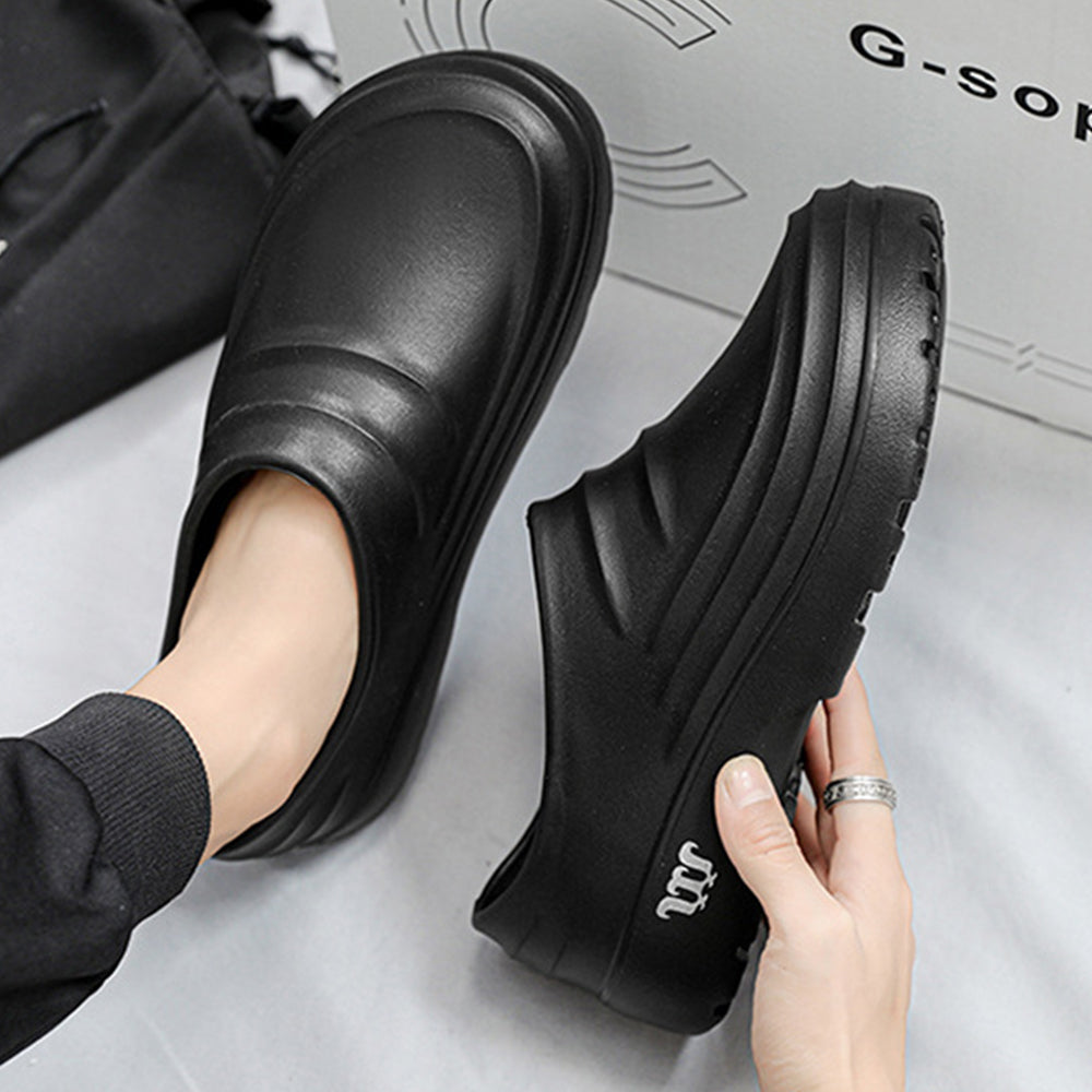 Men Non-slip Work Shoes Wear-resistant Clogs Kitchen Chef Shoes