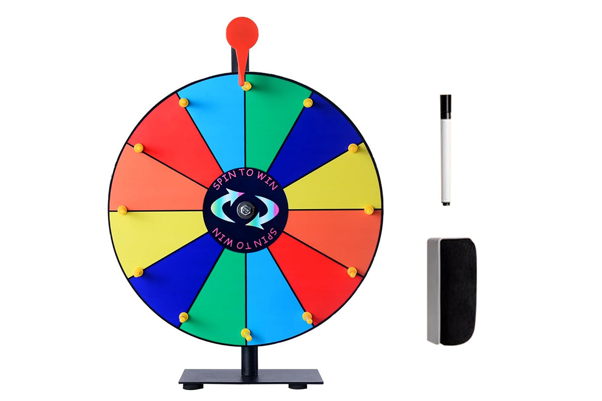 30cm Prizes Spinner With Stand Tabletop Prize Wheel For Game Carnival