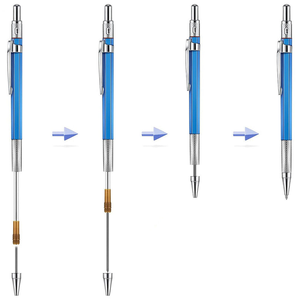 2mm 2B Lead Holder Pen Automatic Mechanical Drafting Drawing Pencil Art Tool with 12 Refills